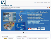 Tablet Screenshot of en.quirurgicosltda.com